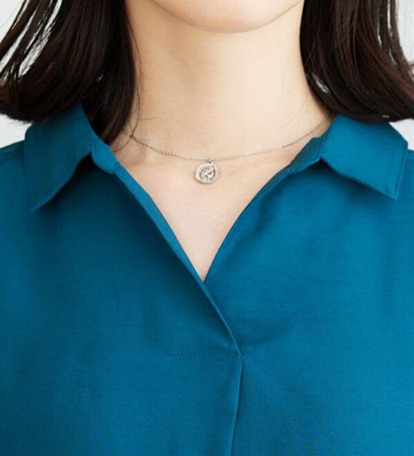 BELLUNA（ベルーナ）の「レーヨンナイロン素材シャツワンピース（その他ワンピース）」｜詳細画像