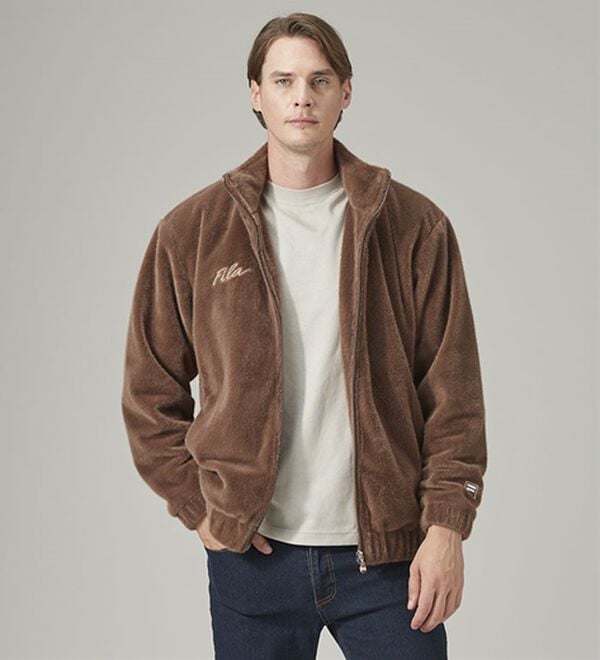 「＜フィラ＞大人の艶！ミンクフリースジャケット（メンズブルゾン）」｜詳細画像