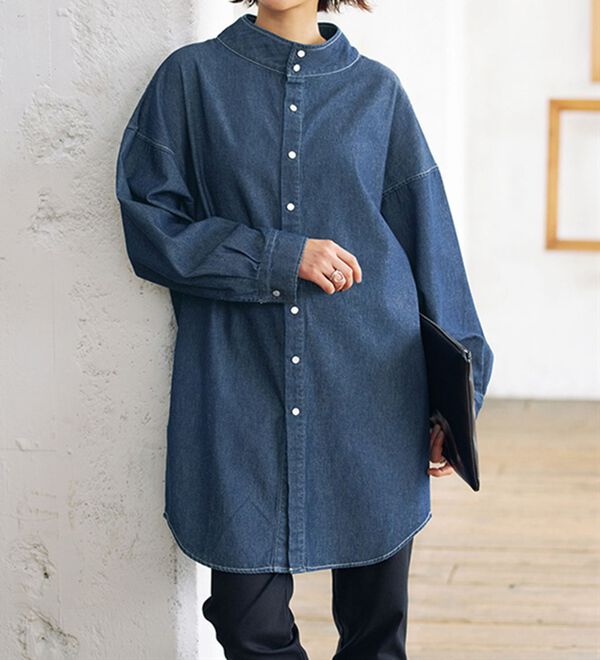 春新作 ワンピース ミニ チュニック スウェット トレーナー デニム トップス ワンピース ミニ チュニック スウェット トレーナー デニム