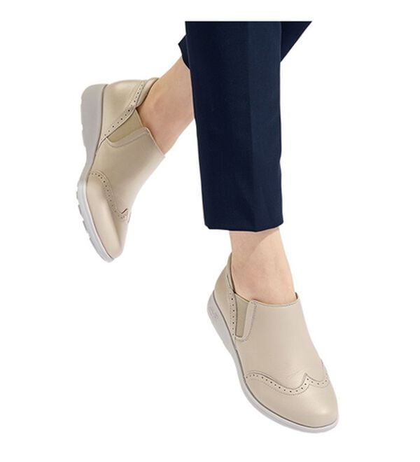 ルフラン（ルフラン）の「ラックウォーク　４Ｅ牛革ウィングチップスリッポン（スリッポン）」｜詳細画像