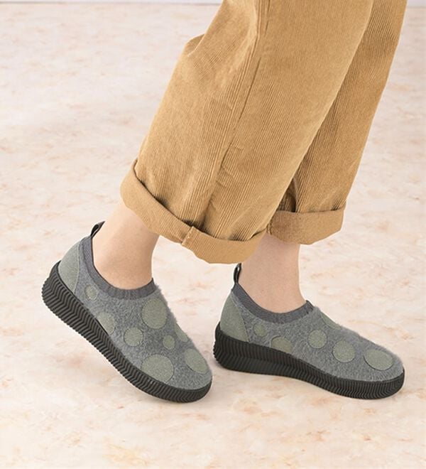 ルフラン（ルフラン）の「＜ゴムゴム＞厚底軽量ニットスニーカー（スニーカー）」｜詳細画像