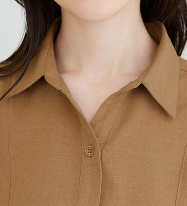 BELLUNA（ベルーナ）の「麻調素材袖レースブラウス（ブラウス）」｜詳細画像