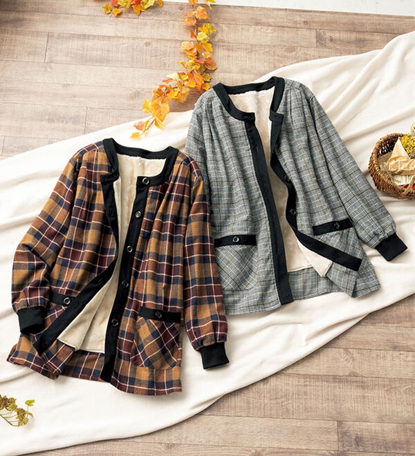 2色組】新・まるで毛布！裏ファージャケット - ベルーナ【公式】