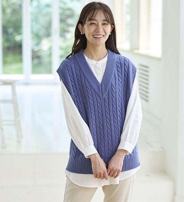 BELLUNA（ベルーナ）の「ニットベストアンサンブル（ベスト）」｜詳細画像