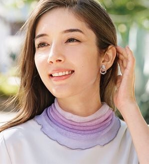 BELLUNA（ベルーナ）の「シルク１００％やわらかネックカバー（ストール・スカーフ・マフラー）」｜詳細画像
