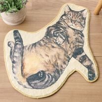 「にゃんこの起毛マルチマット（玄関マット）」