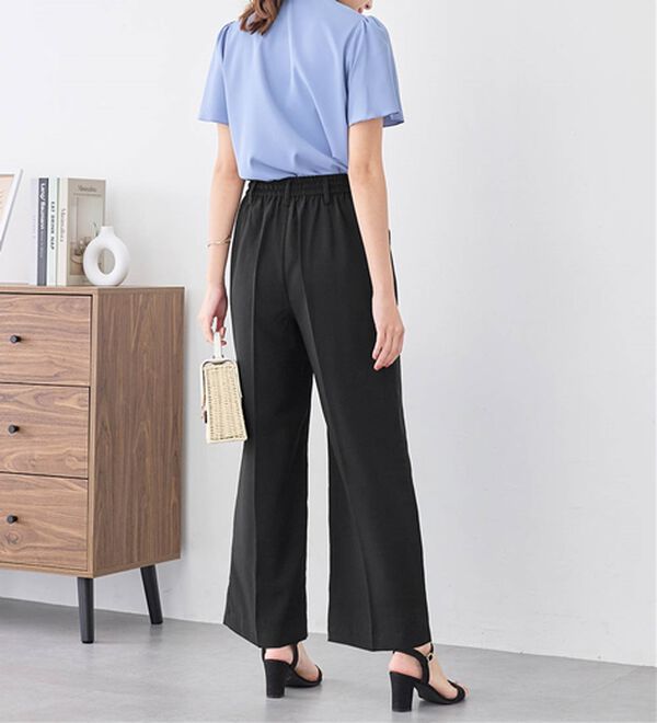 alotta（アロッタ）の「軽やかウエストリボンワイドパンツ（ワイドパンツ・ガウチョ）」｜詳細画像