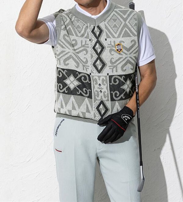 フィッチェ ゴルフ＞総柄サマーニットベスト - ベルーナ【公式】