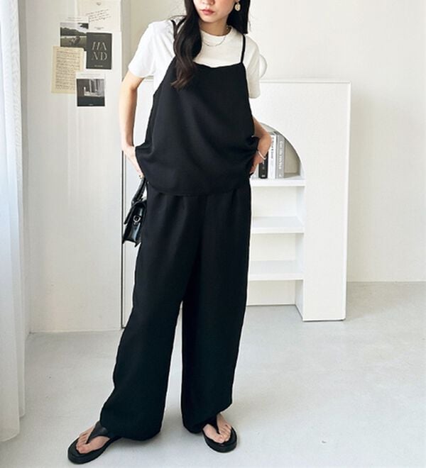 GeeRA（ジーラ）の「セットアップ風キャミソールサロペット（オールインワン）」｜詳細画像