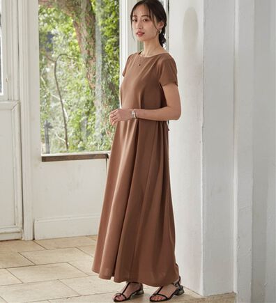 RANAN（ラナン）の「上品見えバックギャザーワンピース（その他ワンピース）」