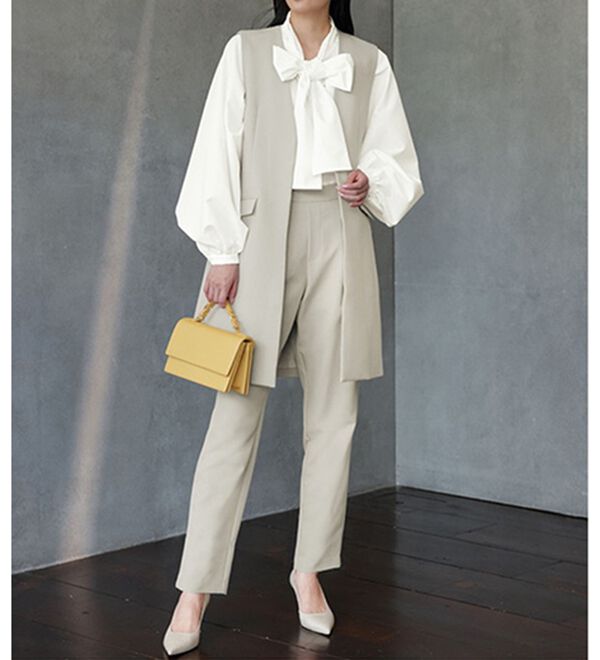 RANAN（ラナン）の「ボリュームボウタイブラウス（ブラウス）」｜詳細画像