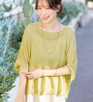 Viola e Viola（ヴィオラ エ ヴィオラ）の「カットソーより涼やか！シアードルマンニット（ニット・セーター）」