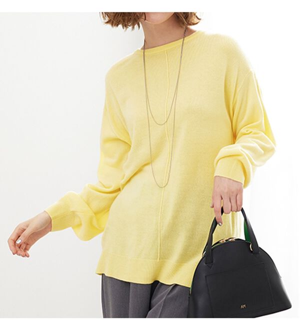 BELLUNA（ベルーナ）の「ふんわりカシミヤタッチニットプルオーバー（ニット・セーター）」｜詳細画像