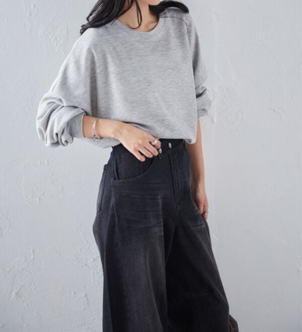 RANAN（ラナン）の「オーバーサイズスウェットＴ（カットソー）」｜詳細画像