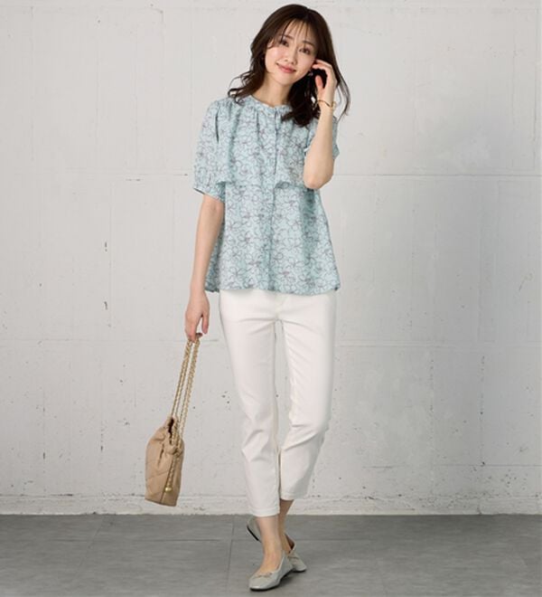 BELLUNA（ベルーナ）の「ケープ風デザインブラウス（ブラウス）」｜詳細画像