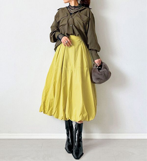 BELLUNA（ベルーナ）の「【低身長さん向け】バルーンスカート（ロングスカート）」｜詳細画像