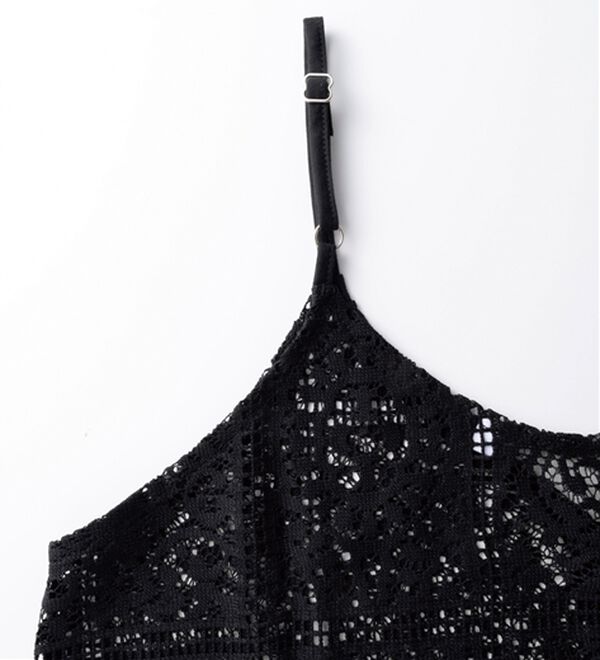 BELLUNA（ベルーナ）の「スクエアレース素材キャミワンピース（その他ワンピース）」｜詳細画像