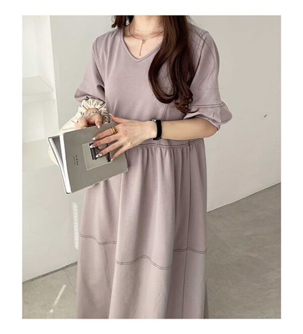 GeeRA（ジーラ）の「前後２ＷＡＹランタンスリーブワンピース（その他ワンピース）」｜詳細画像