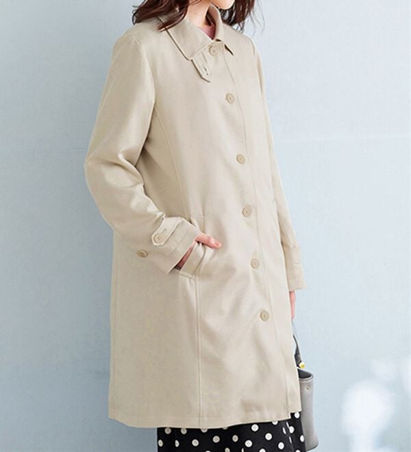 BELLUNA（ベルーナ）の「花粉対策！ライナー付ステンカラーコート（ロングコート）」｜詳細画像