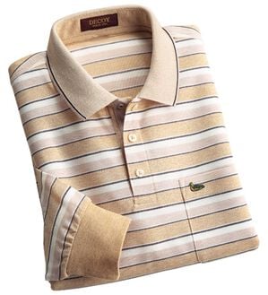 「＜デコイ＞こだわり設計！大人の夏長袖ポロシャツ（メンズポロシャツ）」｜イエロー