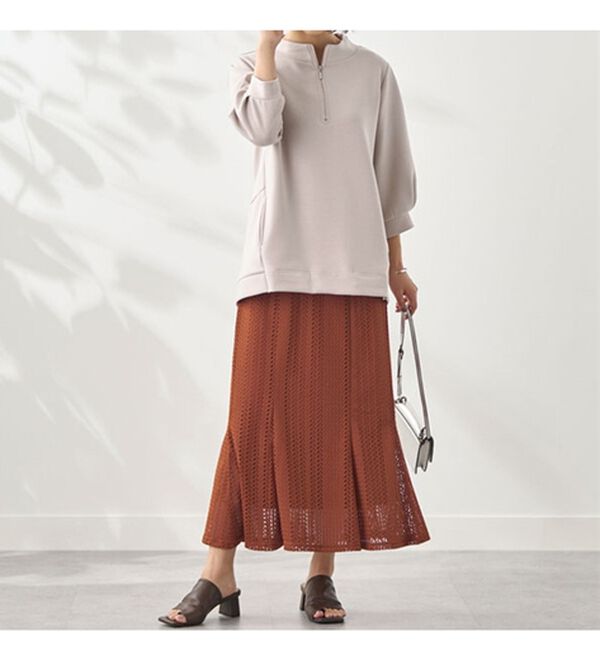 BELLUNA（ベルーナ）の「レース使いフレアーデザインスカート（ロングスカート）」｜詳細画像