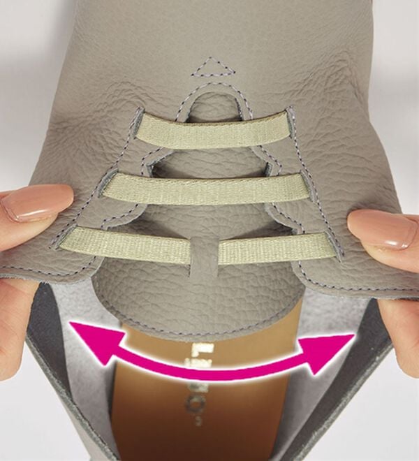 ルフラン（ルフラン）の「＜フィグリーノ＞ソフトレザーのサテンゴムシューズ（フラットシューズ）」｜詳細画像