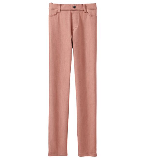 BELLUNA（ベルーナ）の「涼やか裏メッシュストレートパンツ（フルレングスパンツ）」｜コーラル