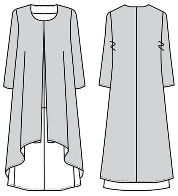 ルフラン（ルフラン）の「アイロンいらず重ね着風ワンピース（ブラックフォーマル（喪服・礼服））」｜詳細画像