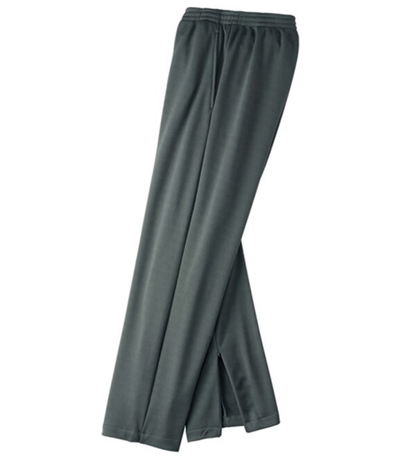 「日本製　裏起毛あったか裾ファスナー付パンツ（フルレングスパンツ）」｜グレー