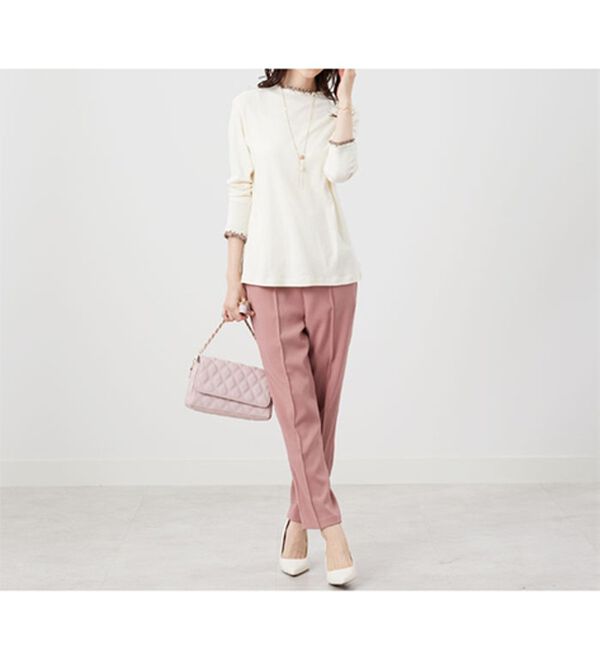 BELLUNA（ベルーナ）の「重ね着風フリル衿プルオーバー（カットソー）」｜詳細画像