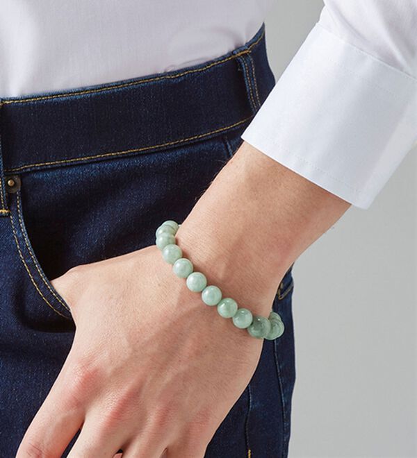 「糸魚川産ひすいブレスレット（メンズブレスレット）」｜詳細画像