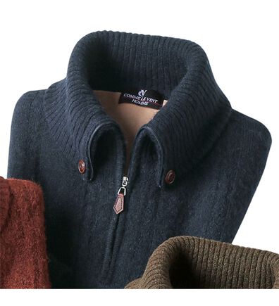 「＜コムルヴァン・オム＞裏ベロアやわらかシャギーセーター（メンズニット・セーター）」