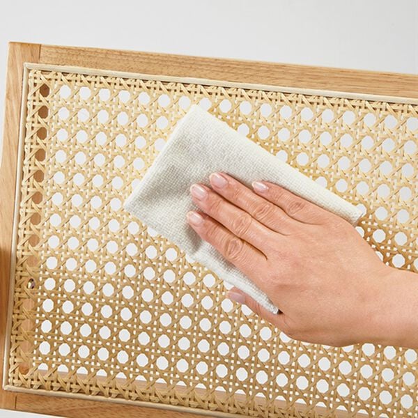 「ゆったり腰をかけられるラタン調チェア（椅子・チェア・スツール）」｜詳細画像