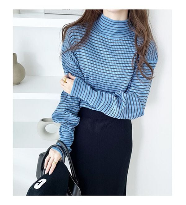 GeeRA（ジーラ）の「ボリュームスリーブハイネックニット（ニット・セーター）」｜詳細画像