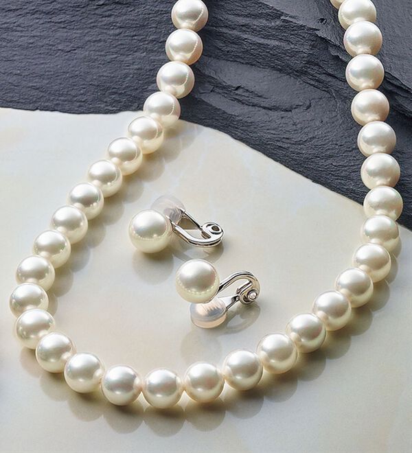 BELLUNA（ベルーナ）の「【２点セット】＜ＹＵＭＩ　ＫＡＴＳＵＲＡプロデュース＞着脱簡単シェルパール２点セット（ネックレス・ペンダント）」｜詳細画像