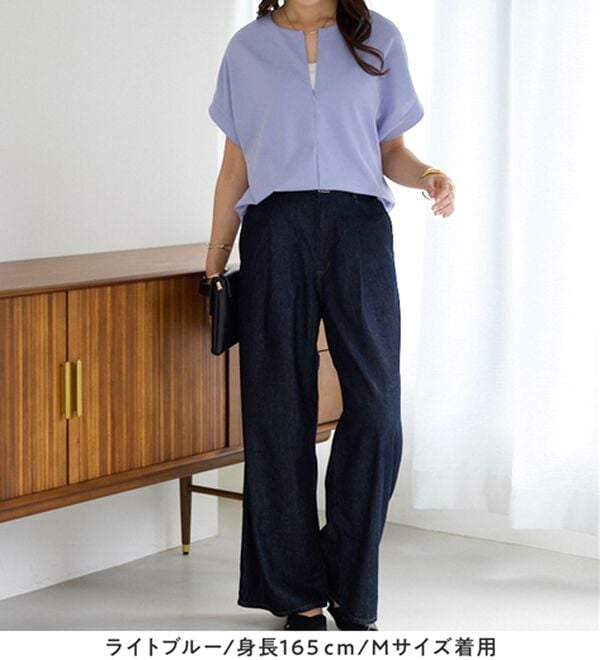 alotta（アロッタ）の「ジップ使いドルマンブラウス（ブラウス）」｜詳細画像