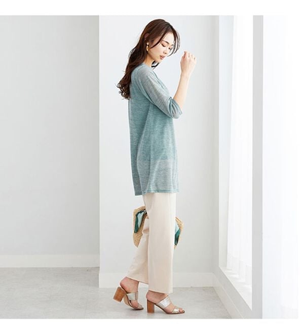 BELLUNA（ベルーナ）の「涼やか！スラブ調カーディガンアンサンブル（アンサンブル）」｜詳細画像