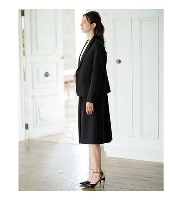 BELLUNA（ベルーナ）の「快適！ストレッチ素材ワンピースアンサンブル（ワンピースセットスーツ）」｜詳細画像