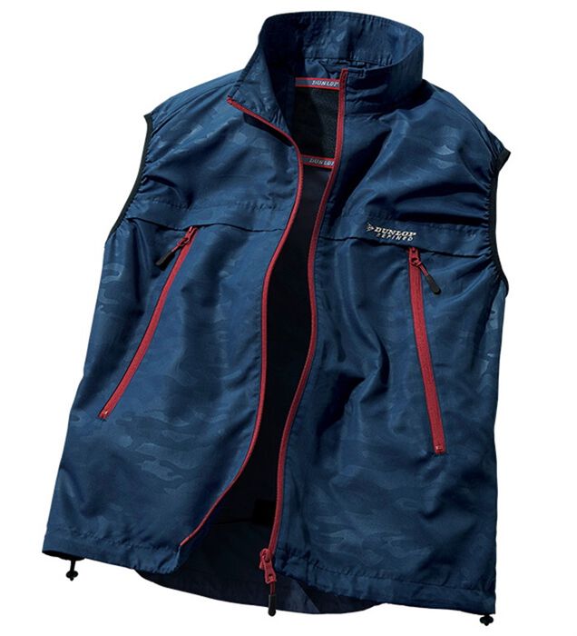 ダンロップ ファン付きウェア LL ベスト ネイビーKF4SVJ-LL NV