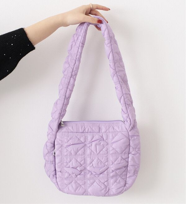 BELLUNA（ベルーナ）の「ぽこぽこ素材ショルダーバッグ（その他バッグ）」｜パープル