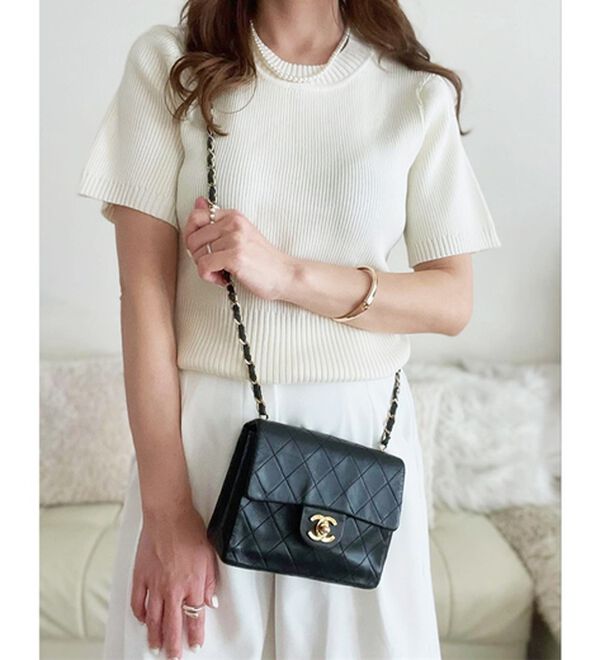 GeeRA（ジーラ）の「編地切替ニットトップス（ニット・セーター）」｜詳細画像