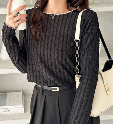 GeeRA（ジーラ）の「表面感配色メローカットソー（カットソー）」