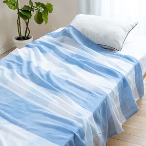 「綿１００％２重ガーゼケット＜シングル＞（毛布・ブランケット）」｜詳細画像