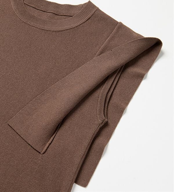 RANAN（ラナン）の「ひんやり！スクエアスリーブサマーニット（ニット・セーター）」｜詳細画像