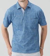 「＜Ｓ　ｂｙ　インターメッツォ＞華やぎアーティストポロシャツ（メンズポロシャツ）」