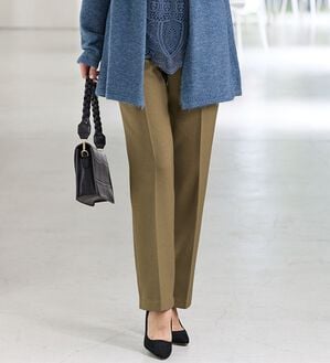 BELLUNA（ベルーナ）の「日本製サイズ満載　ふわふわ綿入りパンツ（フルレングスパンツ）」｜詳細画像