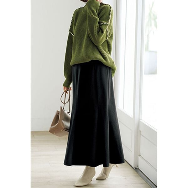 BELLUNA（ベルーナ）の「ゆるっと着映えるハンドステッチセーター（ニット・セーター）」｜詳細画像