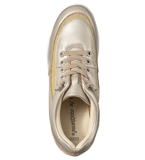 ルフラン（ルフラン）の「＜トゥビーコンティニュード＞ラメが煌めく４Ｅレザースニーカー（スニーカー）」｜詳細画像