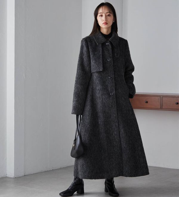 2WAYフレアーステンカラーシャギーコート - ベルーナ【公式】