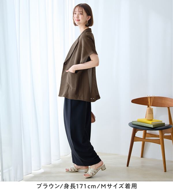 Viola e Viola（ヴィオラ エ ヴィオラ）の「シアーメッシュジャケット（その他ジャケット）」｜詳細画像